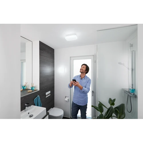 LEDVANCE Wifi SMART+ ORBIS LED AQUA Bad Deckenleuchte 20x20cm Tunable Weiß 12W / 3000-6500K