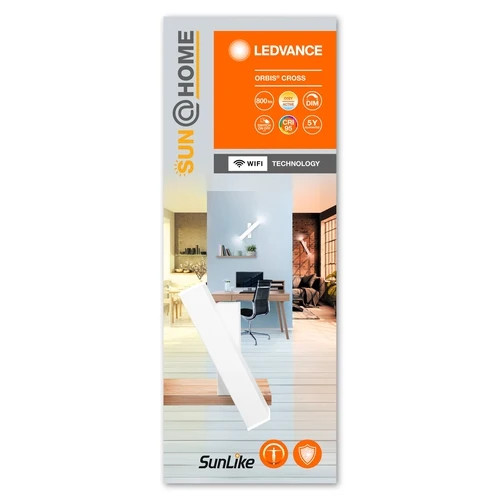 LEDVANCE Wifi SUN@HOME ORBIS CROSS LED Wandleuchte 12W / 2200-5000K