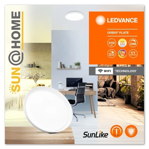 LEDVANCE Wifi SUN@HOME ORBIS PLATE Deckenleuchte 43cm 26W / 2200-5000K