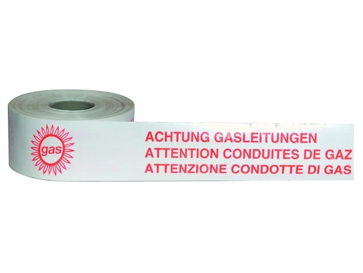 Warnband "Achtung Gassleitungen"