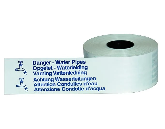 Warnband "Achtung Wasserleitungen"