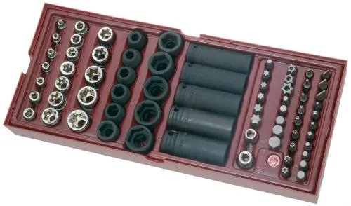 Spezial Steckschlüssel 3/8 + 1/2", 71-teilig