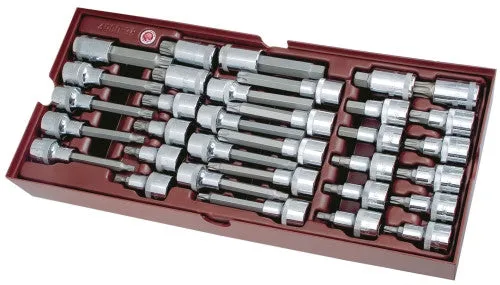 Bit-Steckschlüssel 1/2", 33-teilig