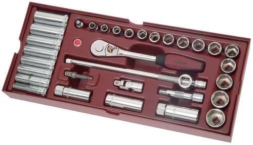 Steckschlüsselsatz 1/4", 33-teilig