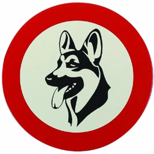 Schild Hundeverbot "Schäferhund" 20