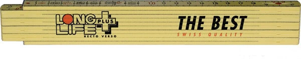 Klappmeter 2 Meter gelb Metallic