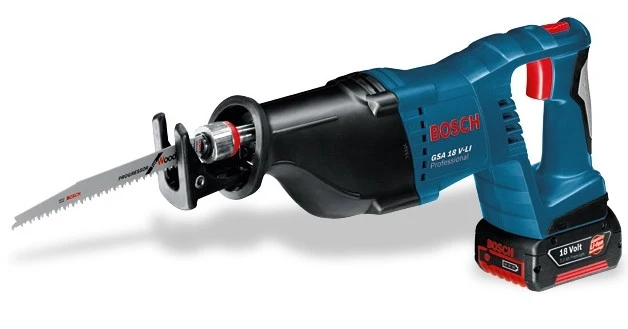 Akku-Säbelsäge GSA 18 V-LI Professional m. 2 Akku, LG, Box
