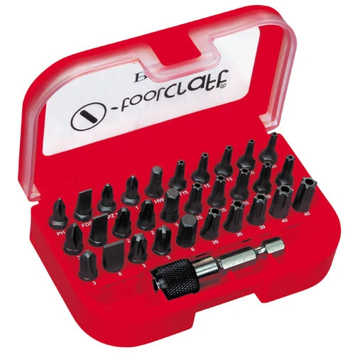 Bit-Satz 1/4", 31-teilig, Torx-Bits ohne Bohrung B-31B