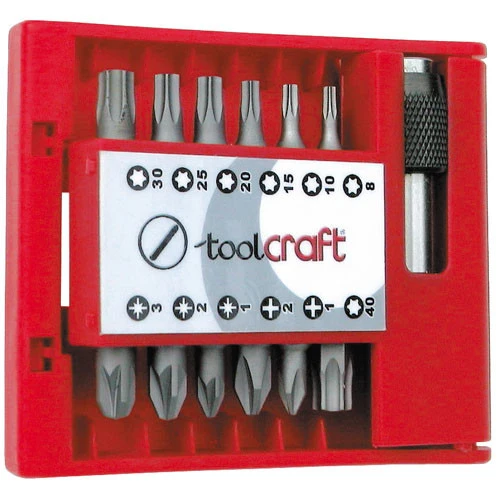 Bit-Satz 1/4", 13-teilig, Torx-Bits mit Bohrung B-13