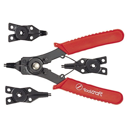 Seegerringzange 6.5" mit 4 Aufsätzen