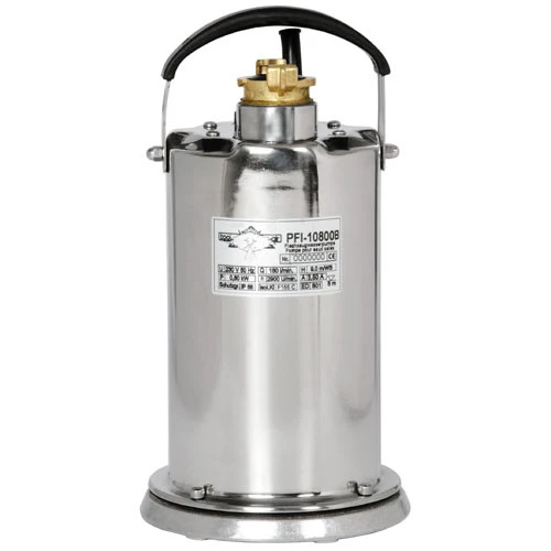 Flachsaugwasserpumpe 230 Volt, Fördermenge 10'800 l/h