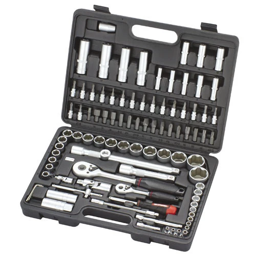 Steckschlüsselsatz 1/4" + 1/2", 94-teilig, im Kunststoffkoffer