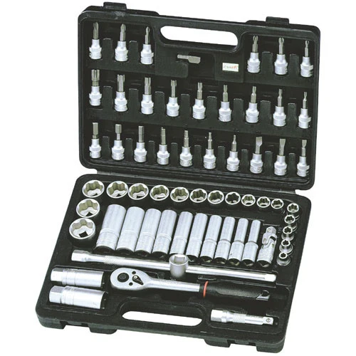 Steckschlüsselsatz 3/8", 61-teilig, im Kunststoffkoffer