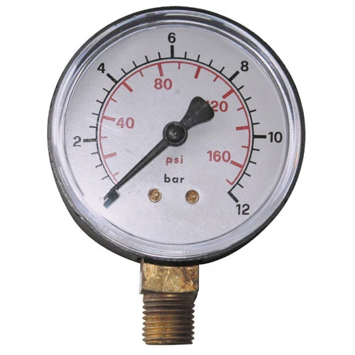 Manometer 1/4"AG stirnseite, 63mm, 0-12bar