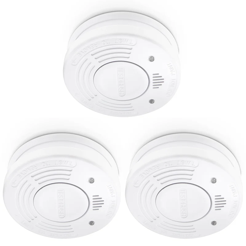 Alecto SD1010 3X – Rauchmelder mit 10-Jahres-Batterie, 3er-Pack