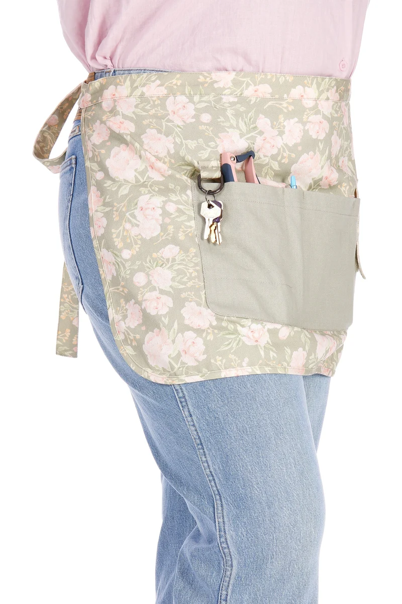 Peony Meadow Waist Apron