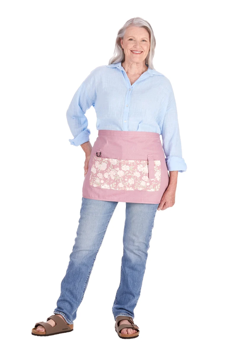 Peony Posy Waist Apron