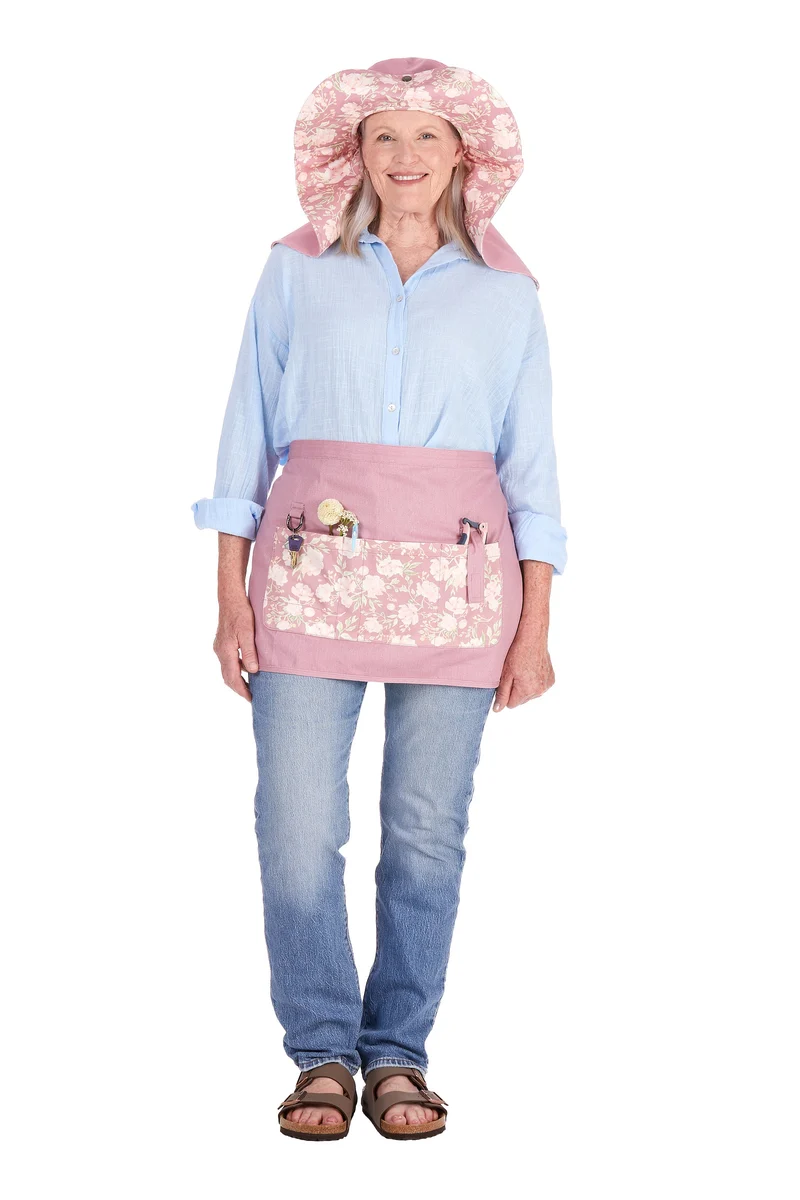 Peony Posy Waist Apron