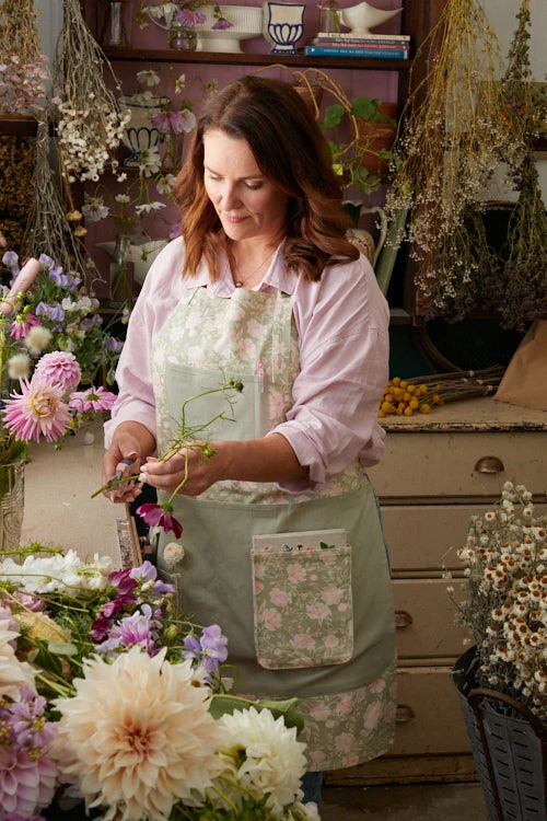 Peony Meadow Apron