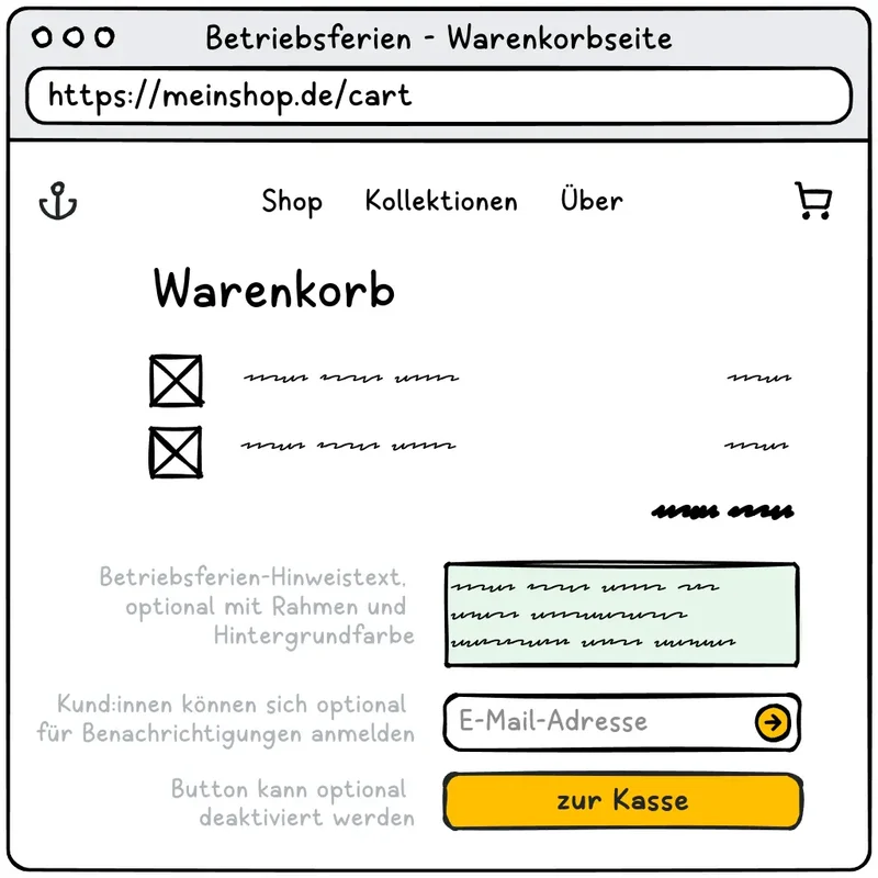 HolidayMod - Betriebsferien
