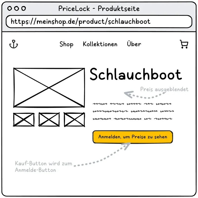 PriceLock - Preise verstecken