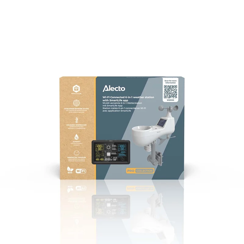 Alecto WS5100 - Wi-Fi Wetterstation - Weiß