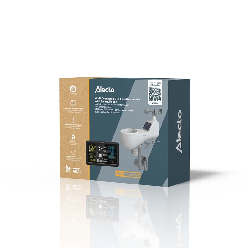 Alecto WS5100 - Wi-Fi Wetterstation - Weiß