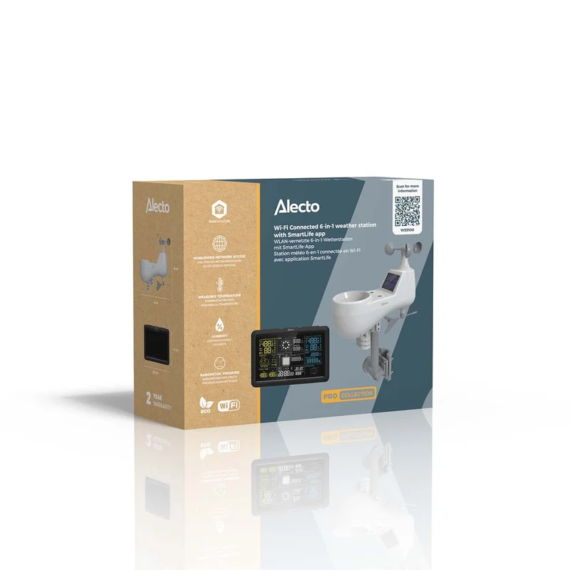 Alecto WS5100 - Wi-Fi Wetterstation - Weiß