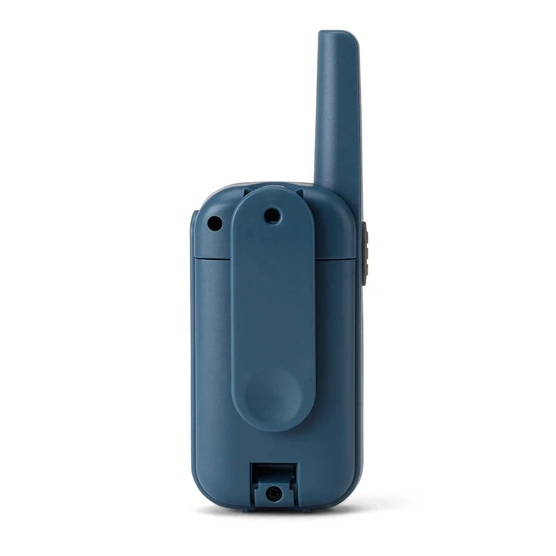Alecto FR10BU - Set aus zwei wiederaufladbaren Walkie-Talkies für Kinder - Reichweite bis zu 6 Kilometern und lange Standby-Zeit bis zu 24 Stunden - Denimblau
