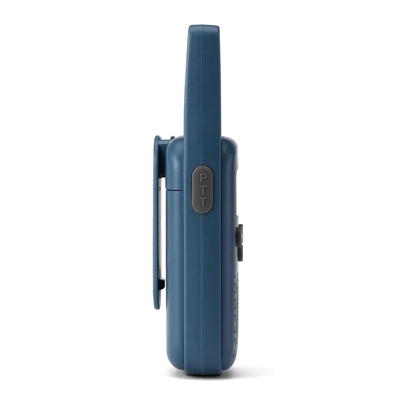 Alecto FR10BU - Set aus zwei wiederaufladbaren Walkie-Talkies für Kinder - Reichweite bis zu 6 Kilometern und lange Standby-Zeit bis zu 24 Stunden - Denimblau