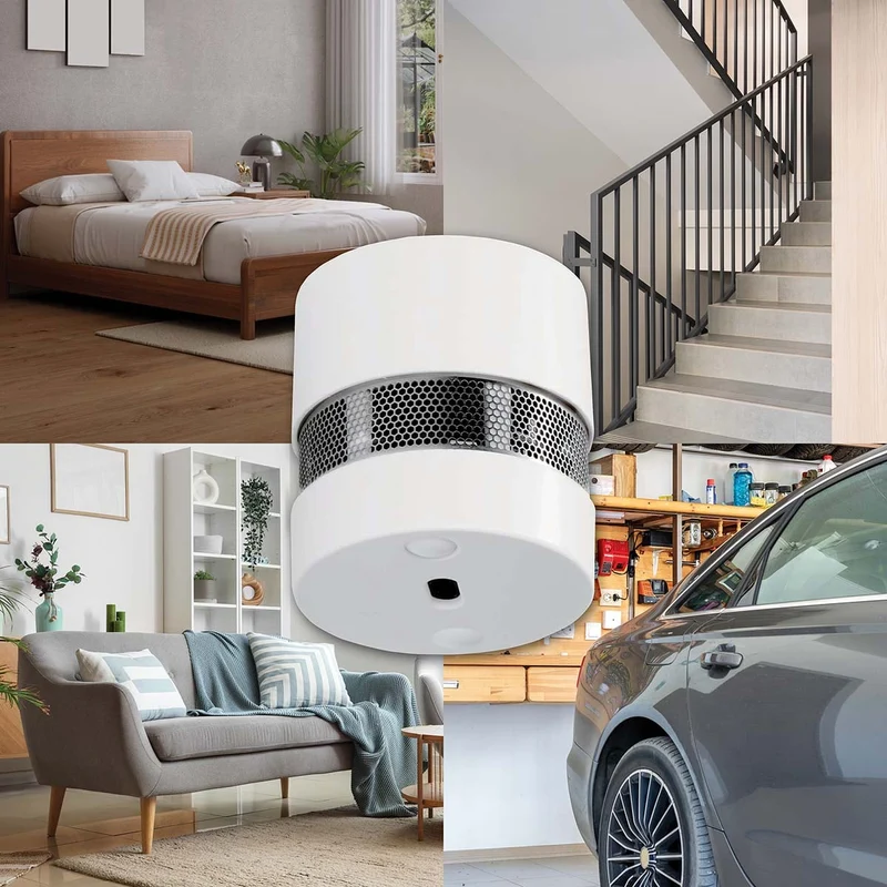 Alecto SD1020 3X - Mini Rauchmelder mit 10 Jahren Batterie- und Sensorlaufzeit 3er-Pack - Weiß