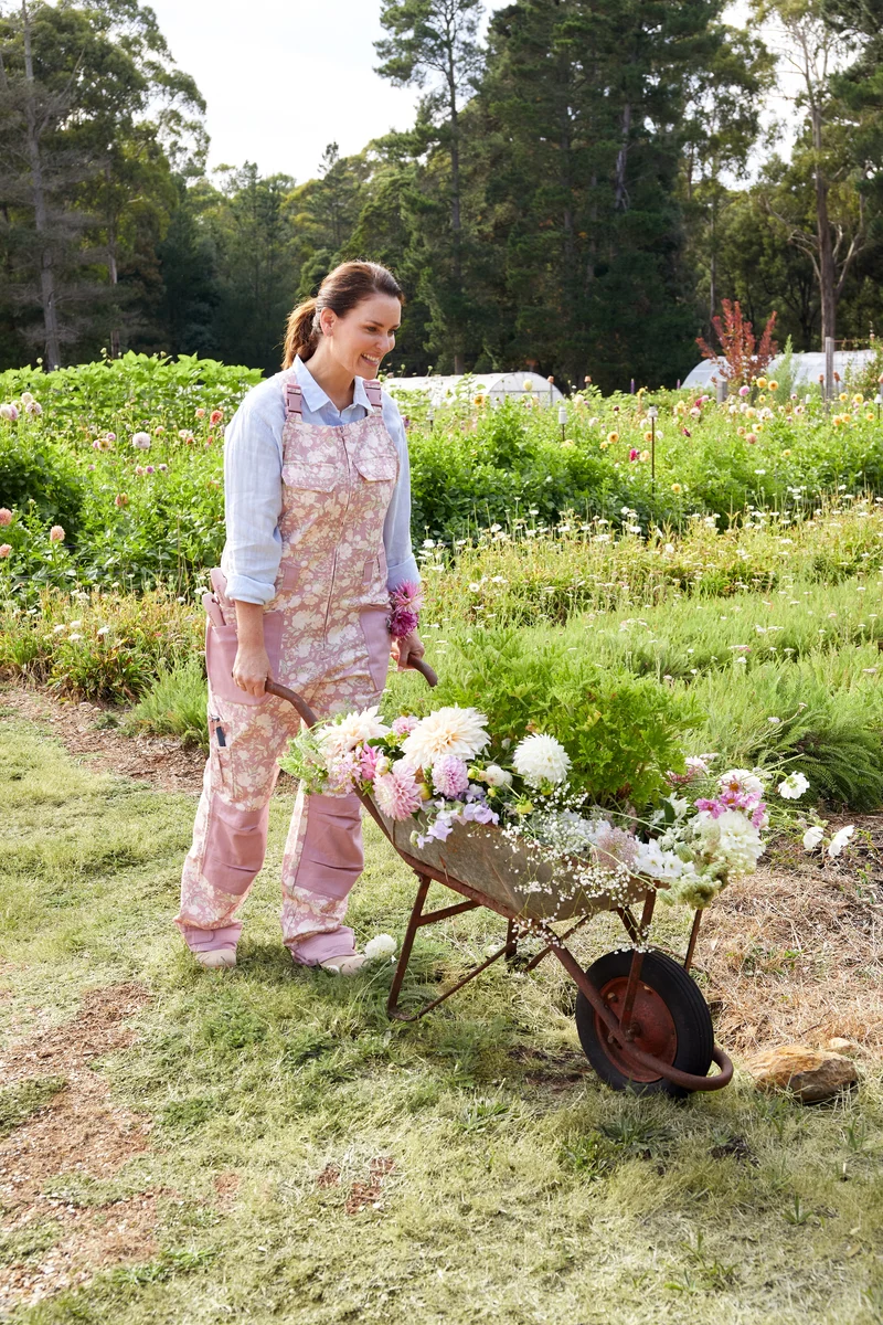 Peony Blossom Dungarees