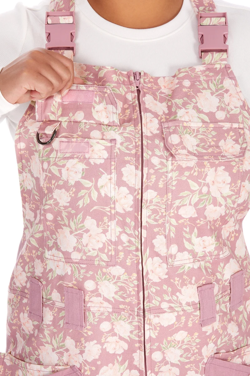 Peony Blossom Dungarees