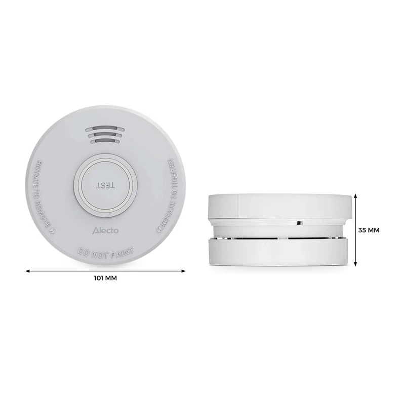 Alecto SD530 - Rauchmelder - 5-Jahres-Batterie - Weiß