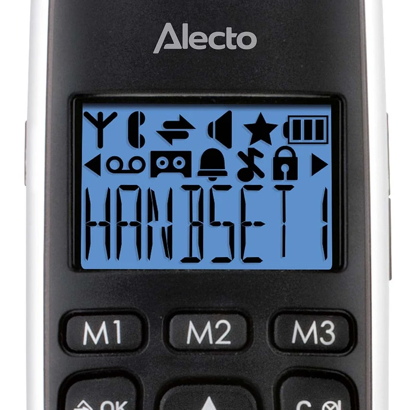 Alecto FX-6020 - Senioren DECT Telefon mit großen Tasten - 2 Mobilteile - Schwarz