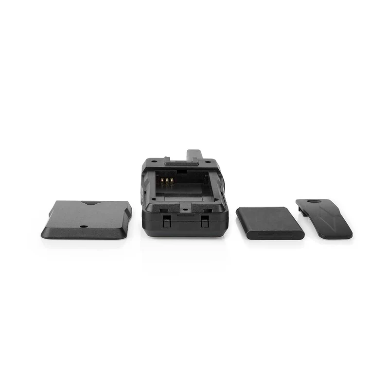 Alecto FR200BK - Set mit 2 wiederaufladbaren Walkie-Talkies mit einer Reichweite von bis zu 10 km und VOX-Freisprechfunktion - Wiederaufladbar über Ladestation und USB-C - Schwarz
