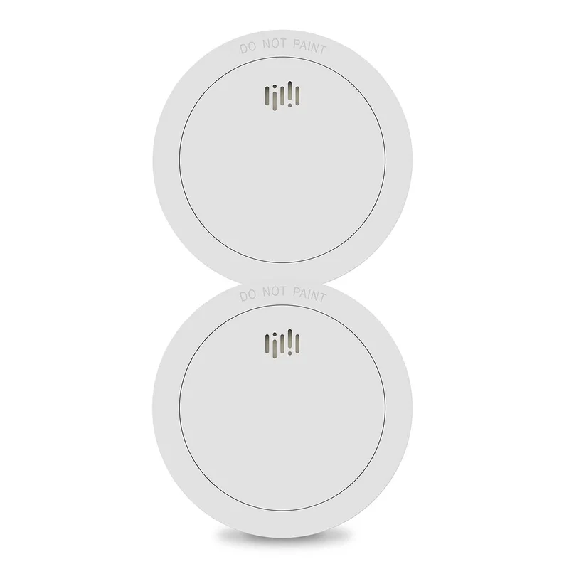 Alecto SD1030 2x - Set mit 2 Rauchmeldern - 10 Jahre Batterie- und Sensor-Lebensdauer - Weiß