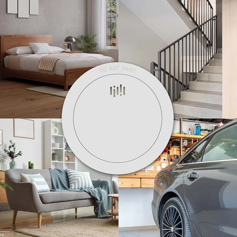 Alecto SD1030 2x - Set mit 2 Rauchmeldern - 10 Jahre Batterie- und Sensor-Lebensdauer - Weiß