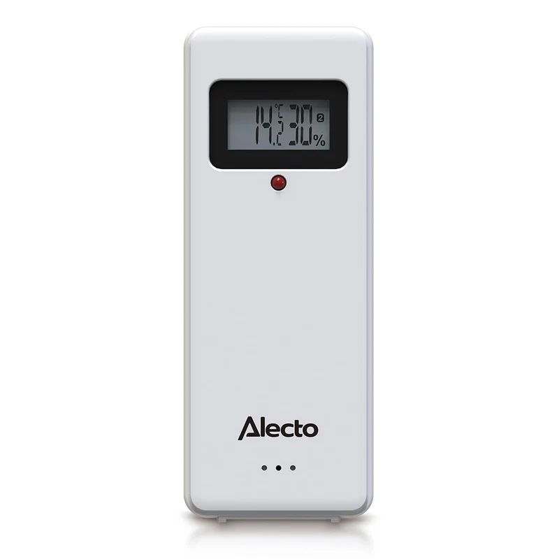 Alecto WS-1700 - Wetterstation mit kabellosem Außensensor, silber
