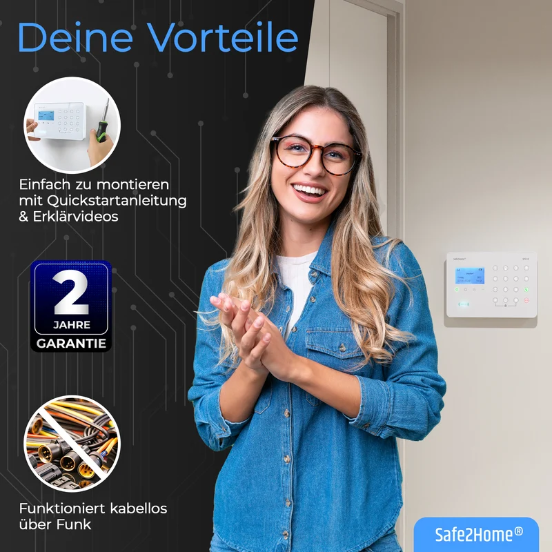 SP210 Funk Alarmanlage Zentrale