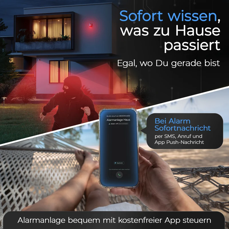 SP210 Funk Alarmanlage - Komplettset groß