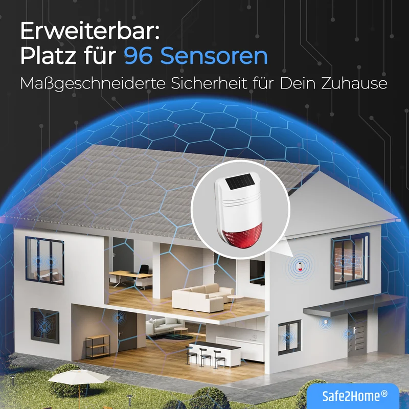 SP210 Funk Alarmanlage - Komplettset groß