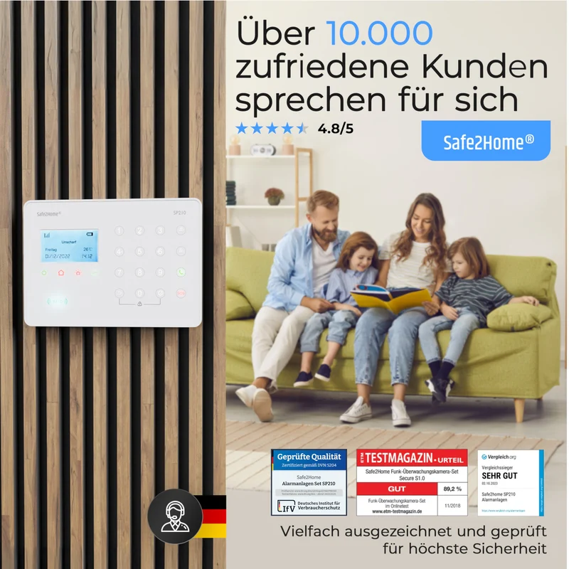 SP210 Funk Alarmanlage Zentrale