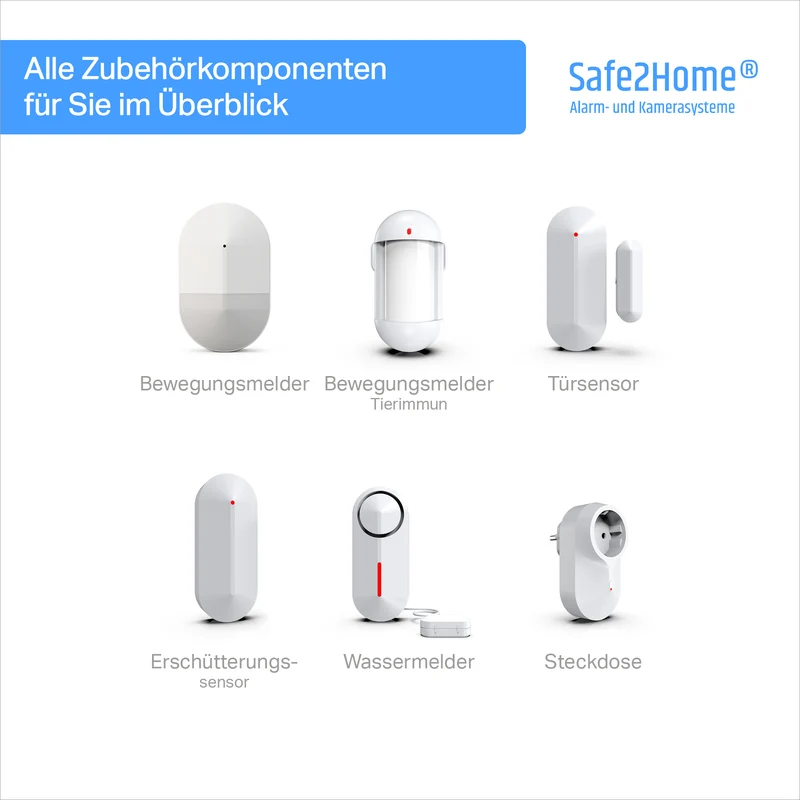 SP310 Funk Alarmanlage - Komplettset groß