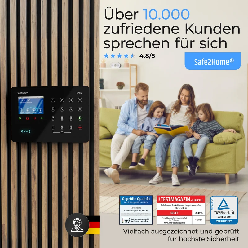 SP310 Funk Alarmanlage - Komplettset groß