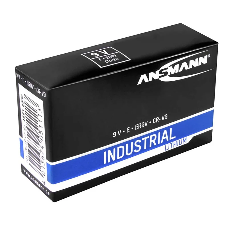 Ansmann BAT-9V 5X - 9V Batterie 1,5V - Set mit 5 Stück