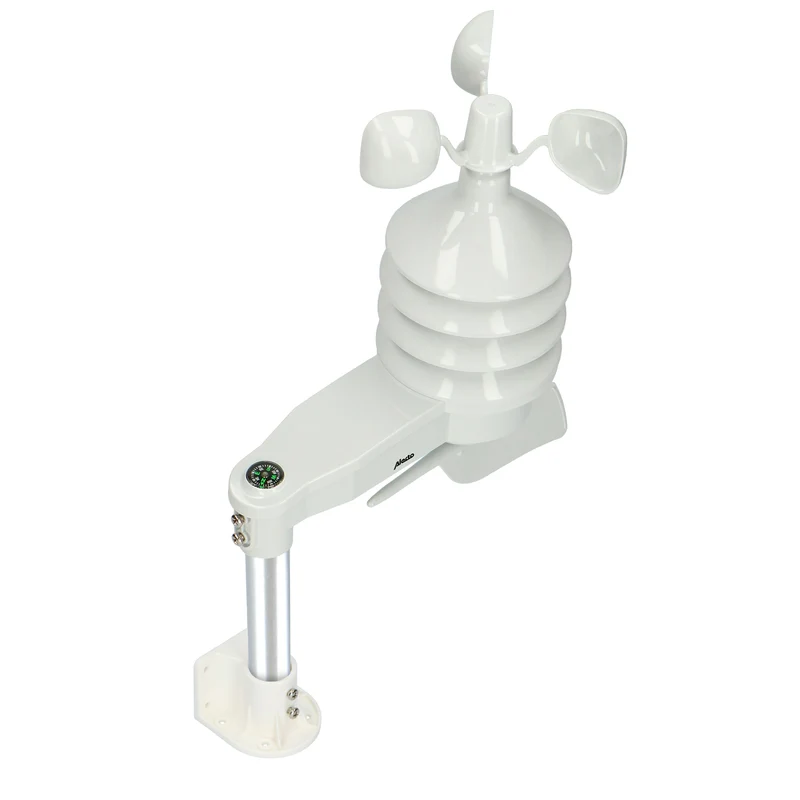 Alecto WS3875 - Professionelle 6-in-1 Wetterstation - Kabelloser Außensensor - Schwarz