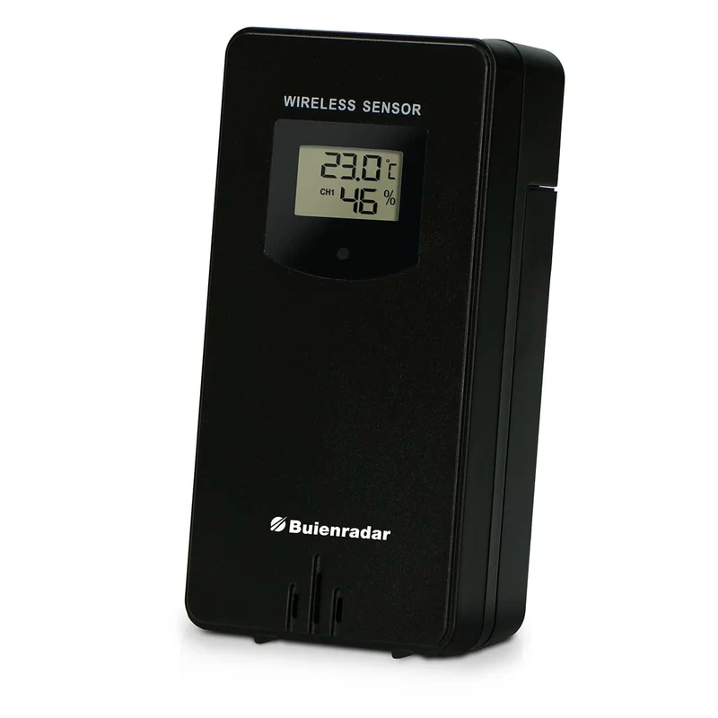 Buienradar BR900 - 3 in 1 WLAN-Wetterstation mit App und kabellosem Außensensor, schwarz