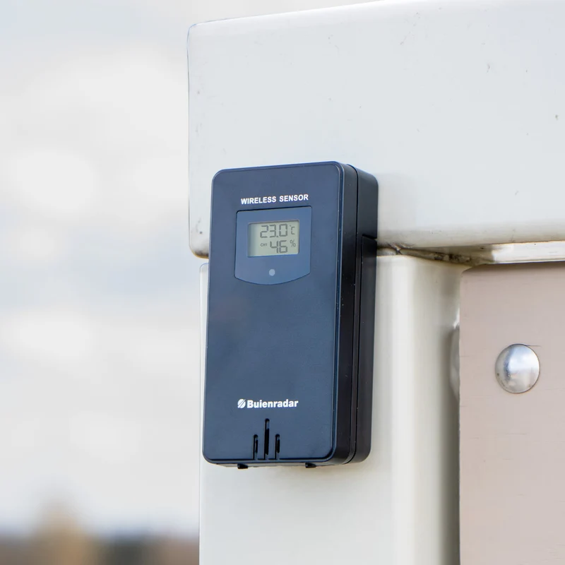 Buienradar BR900 - 3 in 1 WLAN-Wetterstation mit App und kabellosem Außensensor, schwarz