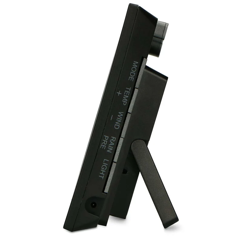 Alecto WS5200 - Professionelle 6 in 1 WLAN-Wetterstation mit App und kabellosem Außensensor, schwarz